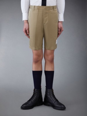 Short Thom Browne Cotton Twill Chino Hombre Beige | QBP14B27312