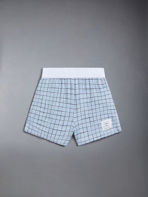 Short Thom Browne Tweed Jersey Rugby Niña Azules | NMG44C35783