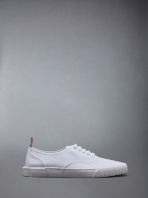 Zapatillas Thom Browne Canvas Heritage Hombre Blancas | PEZ59T29441