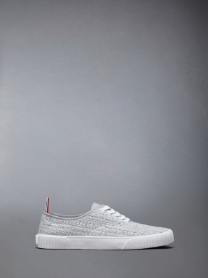 Zapatillas Thom Browne Tweed Heritage Mujer Gris | PCN58J19107