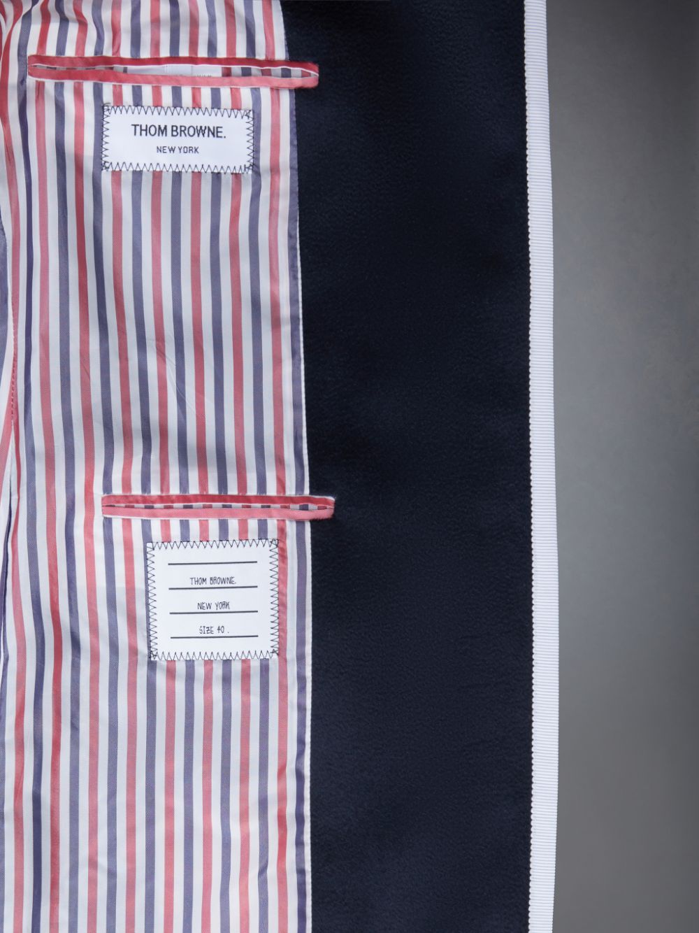 Abrigos Thom Browne CASHMERE 2003 HIGH ARMHOLE CHESTERFIELD Mujer Azules | PTC88O65946