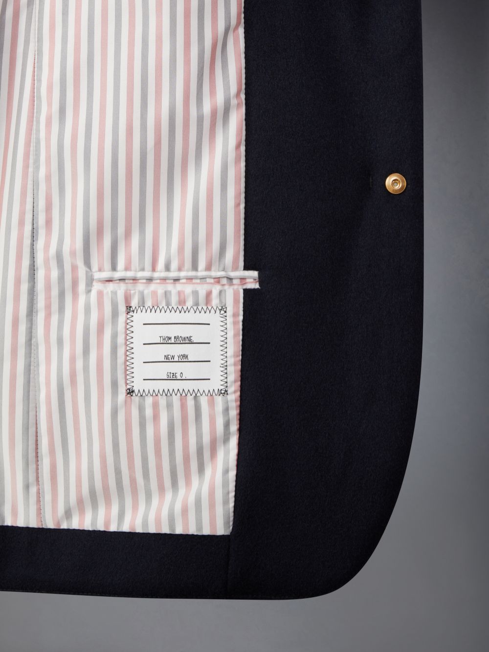 Abrigos Thom Browne Down Filled Cashmere Elongated Sack Hombre Azules | COS12M90707