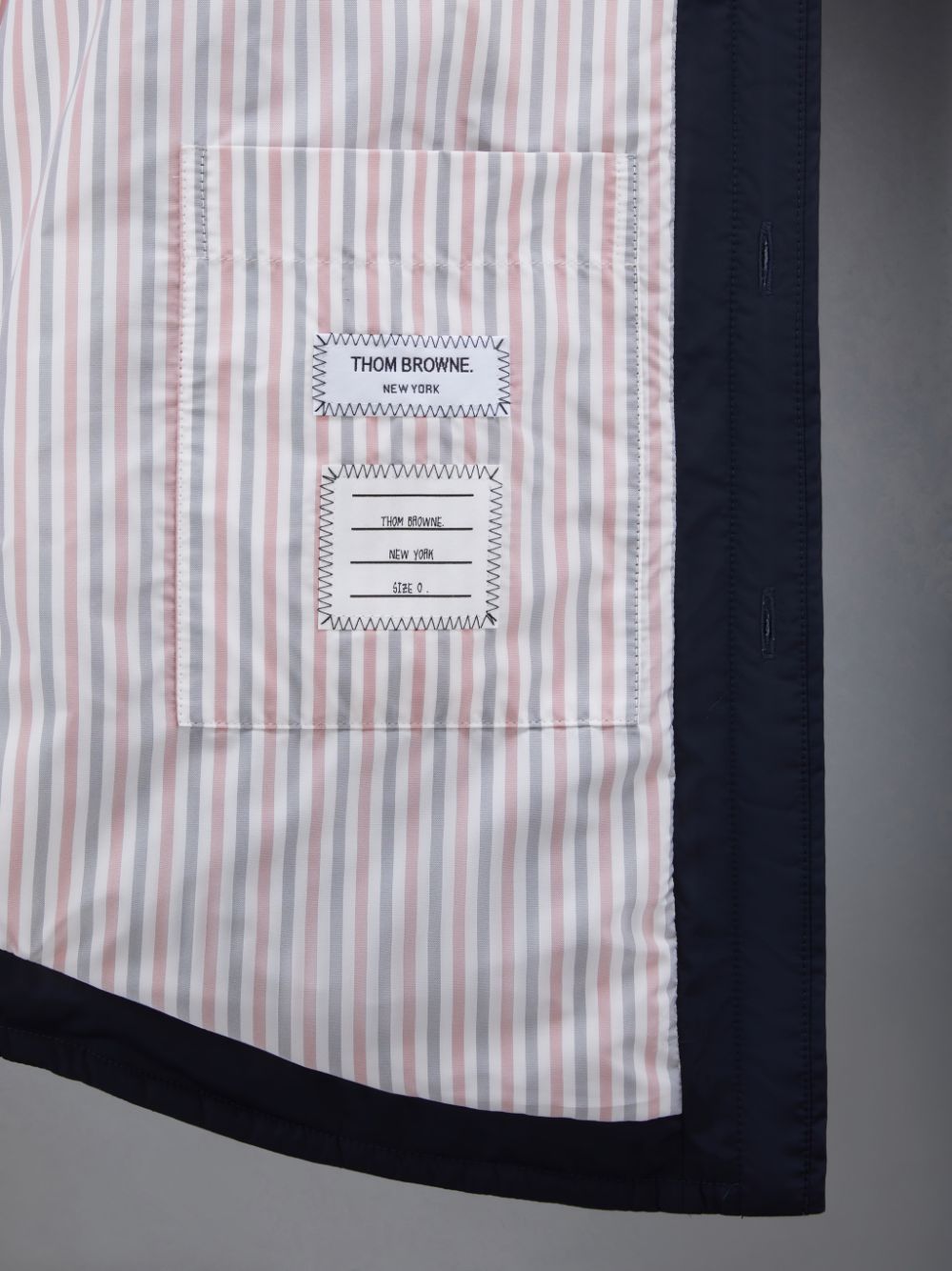 Abrigos Thom Browne Downfilled Twill Shirt Hombre Azules | ILL33Y13751