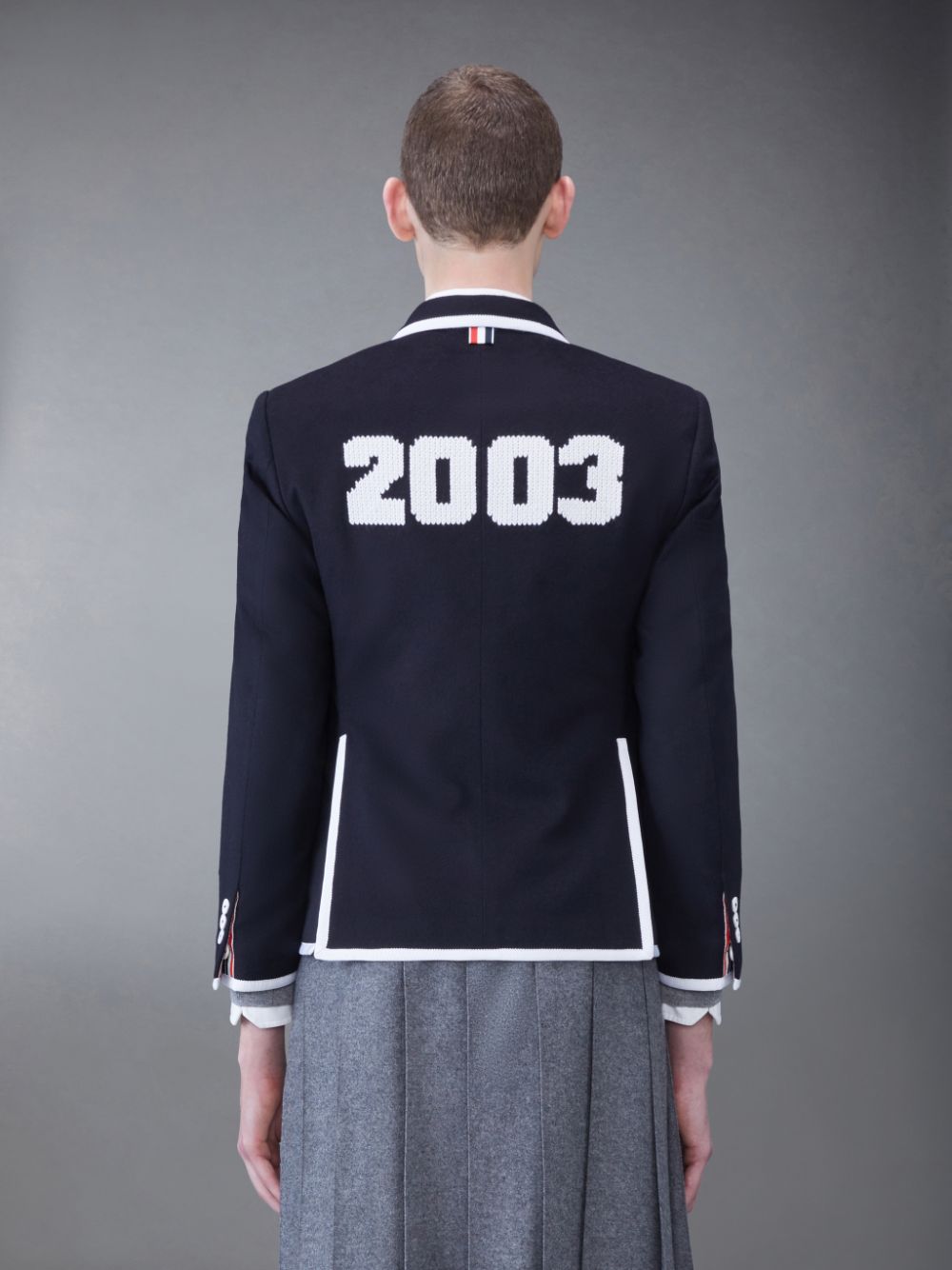 Abrigos Thom Browne FUN-MIX CASHMERE 2003 CLASSIC SPORT Hombre Azules | RBV50N32472
