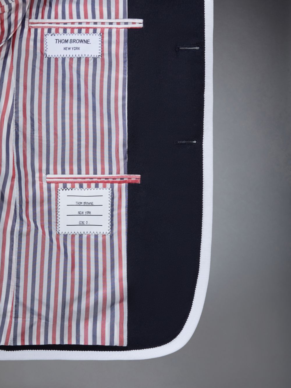 Abrigos Thom Browne FUN-MIX CASHMERE 2003 CLASSIC SPORT Hombre Azules | RBV50N32472