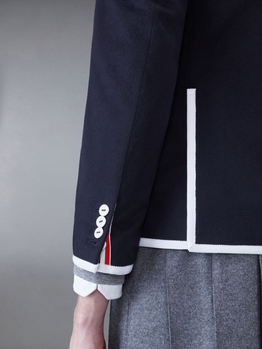 Abrigos Thom Browne FUN-MIX CASHMERE 2003 CLASSIC SPORT Hombre Azules | RBV50N32472