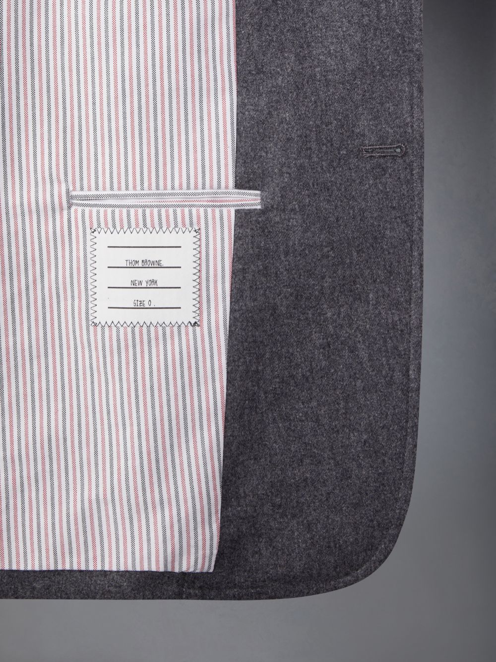 Abrigos Thom Browne Flannel 4-Bar Unstructured Straight Fit Sport Hombre Gris | AZF91C63697