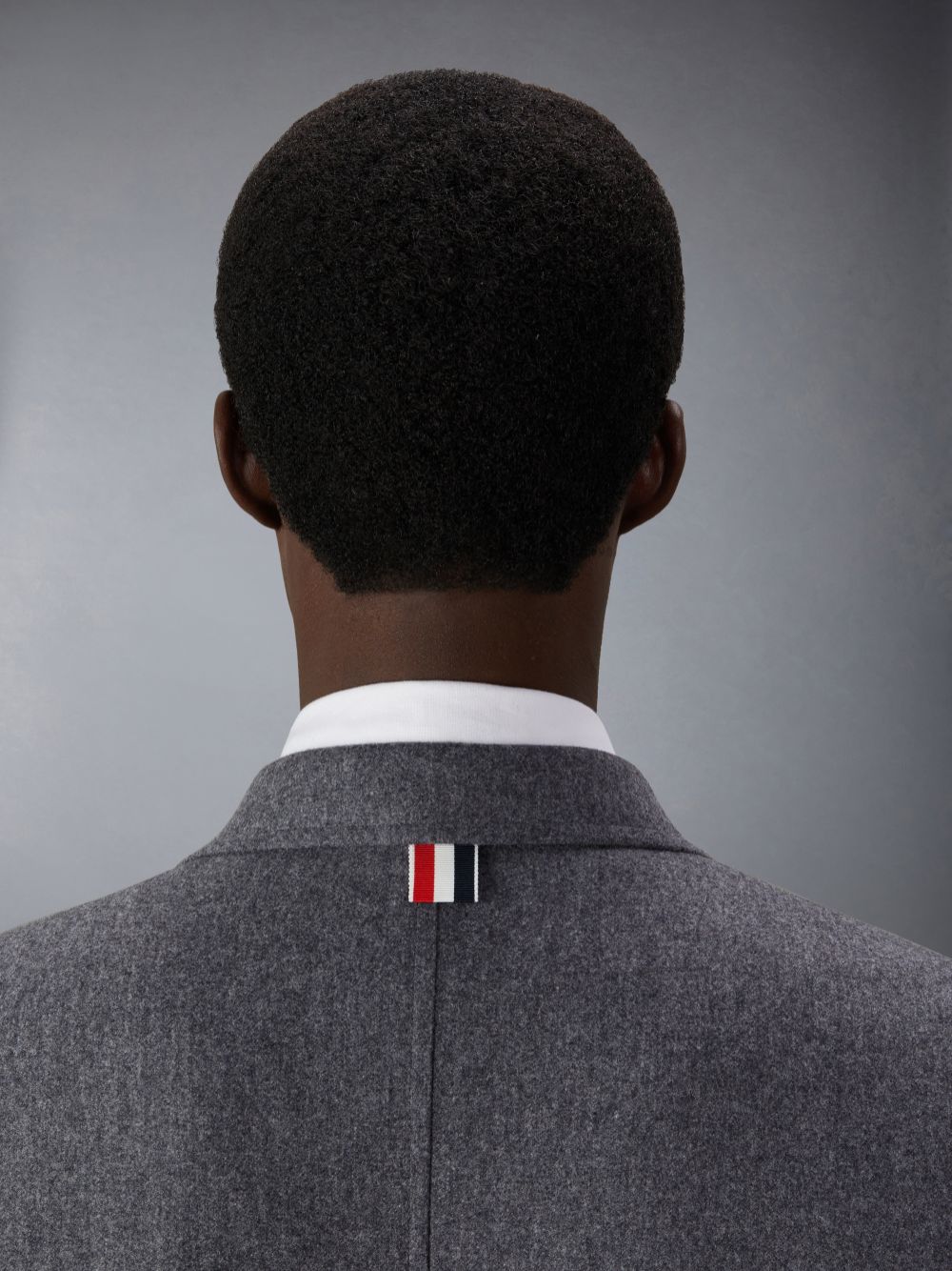 Abrigos Thom Browne Flannel 4-Bar Unstructured Straight Fit Sport Hombre Gris | AZF91C63697