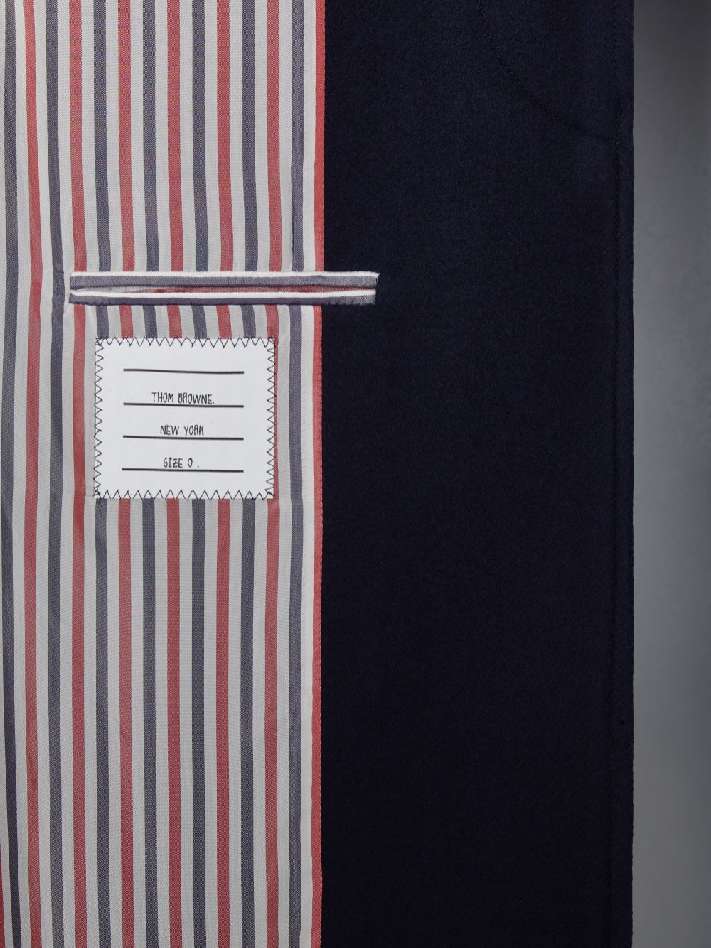 Abrigos Thom Browne Melton Wool 4-Bar Chesterfield Hombre Azules | LEB57Y71790