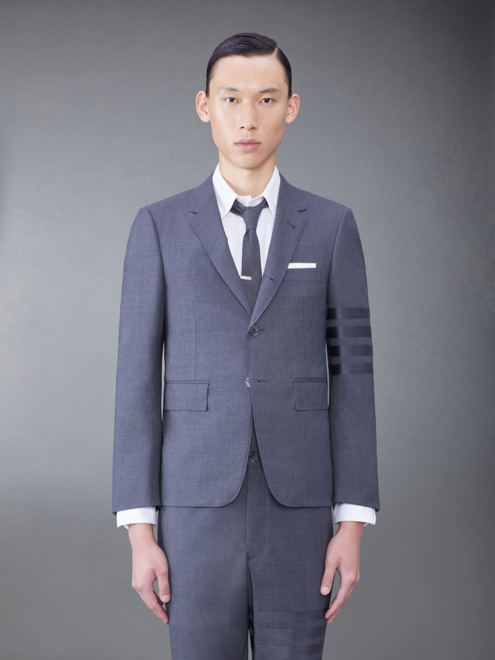 Abrigos Thom Browne PLAIN WEAVE SUITING 4-BAR CLASSIC SPORT Hombre Gris | IEH86E62971