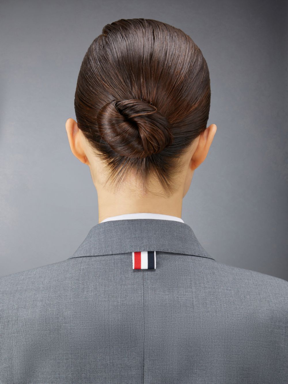 Abrigos Thom Browne Plain Weave 4-Bar High Armhole Sport Mujer Gris | ENR98Y45700