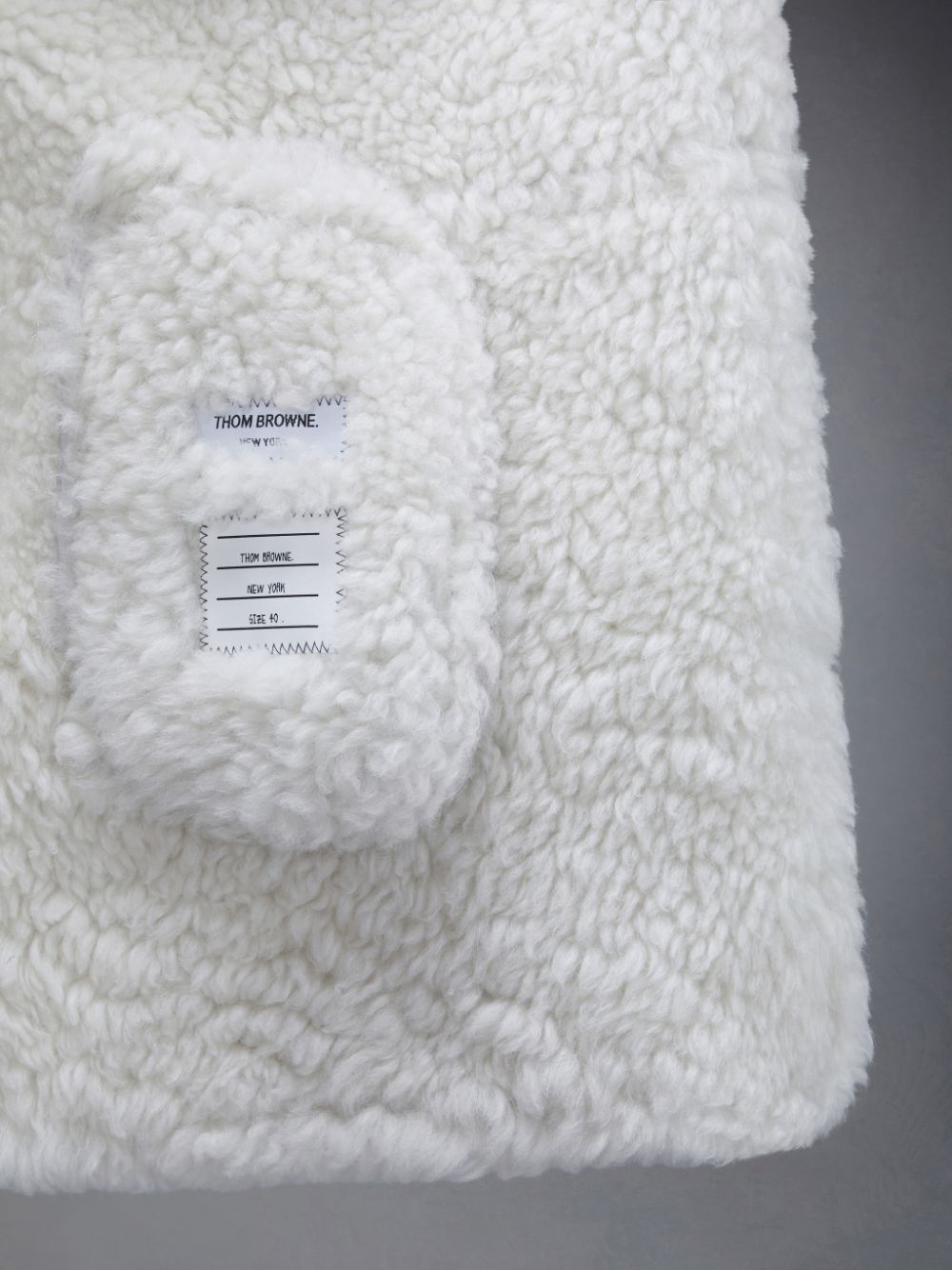 Abrigos Thom Browne Shearling Pea Mujer Gris | JJA40K47397