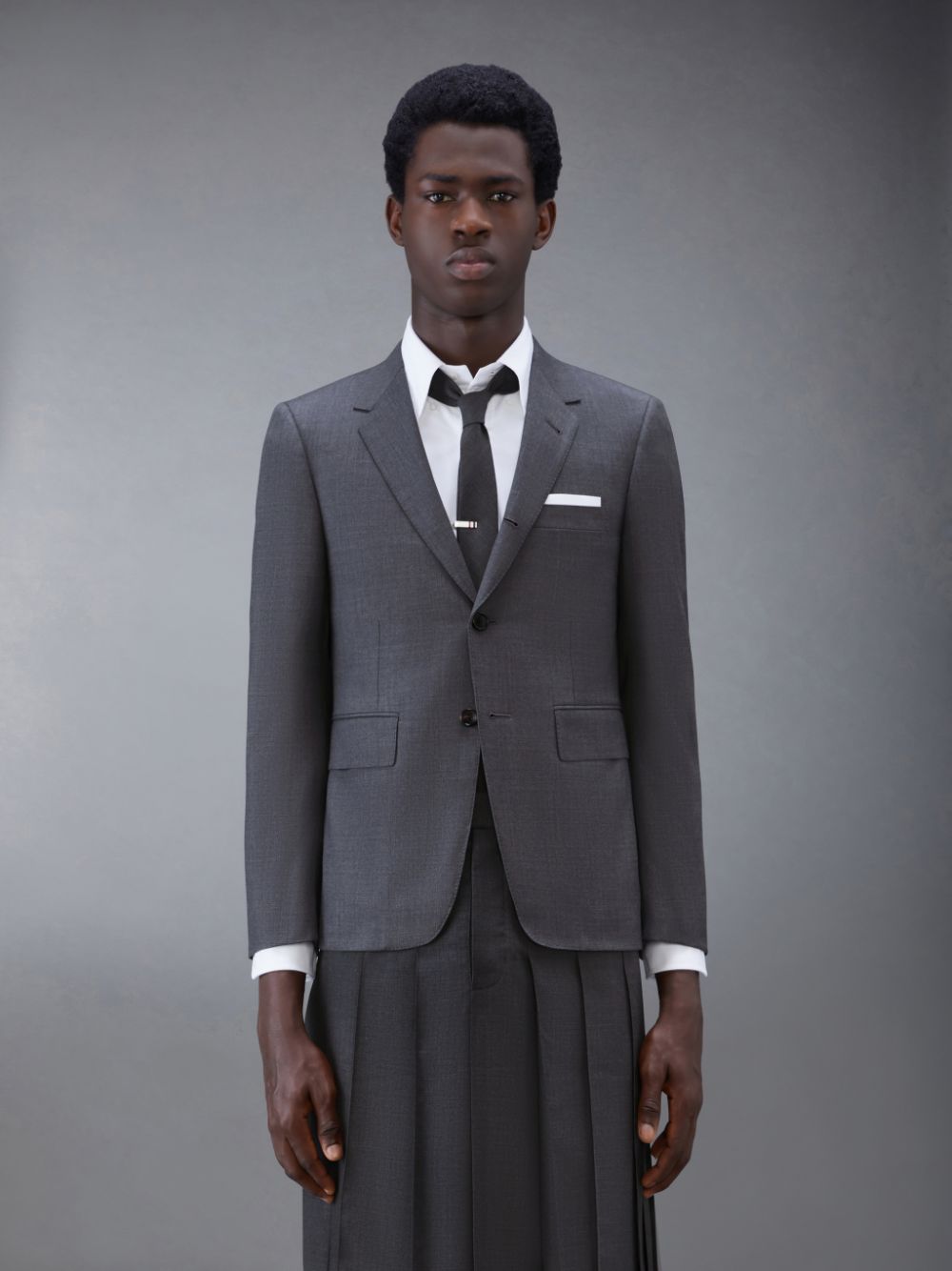 Abrigos Thom Browne Twill Classic Sport Hombre Gris | RSY26A71353