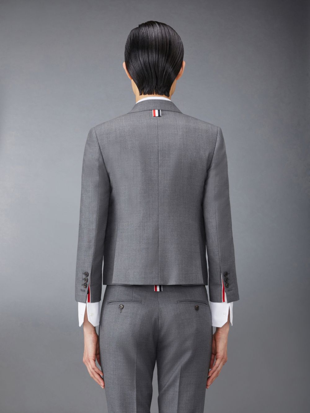Abrigos Thom Browne Twill High Armhole Sport Mujer Gris | VZY16Y65044