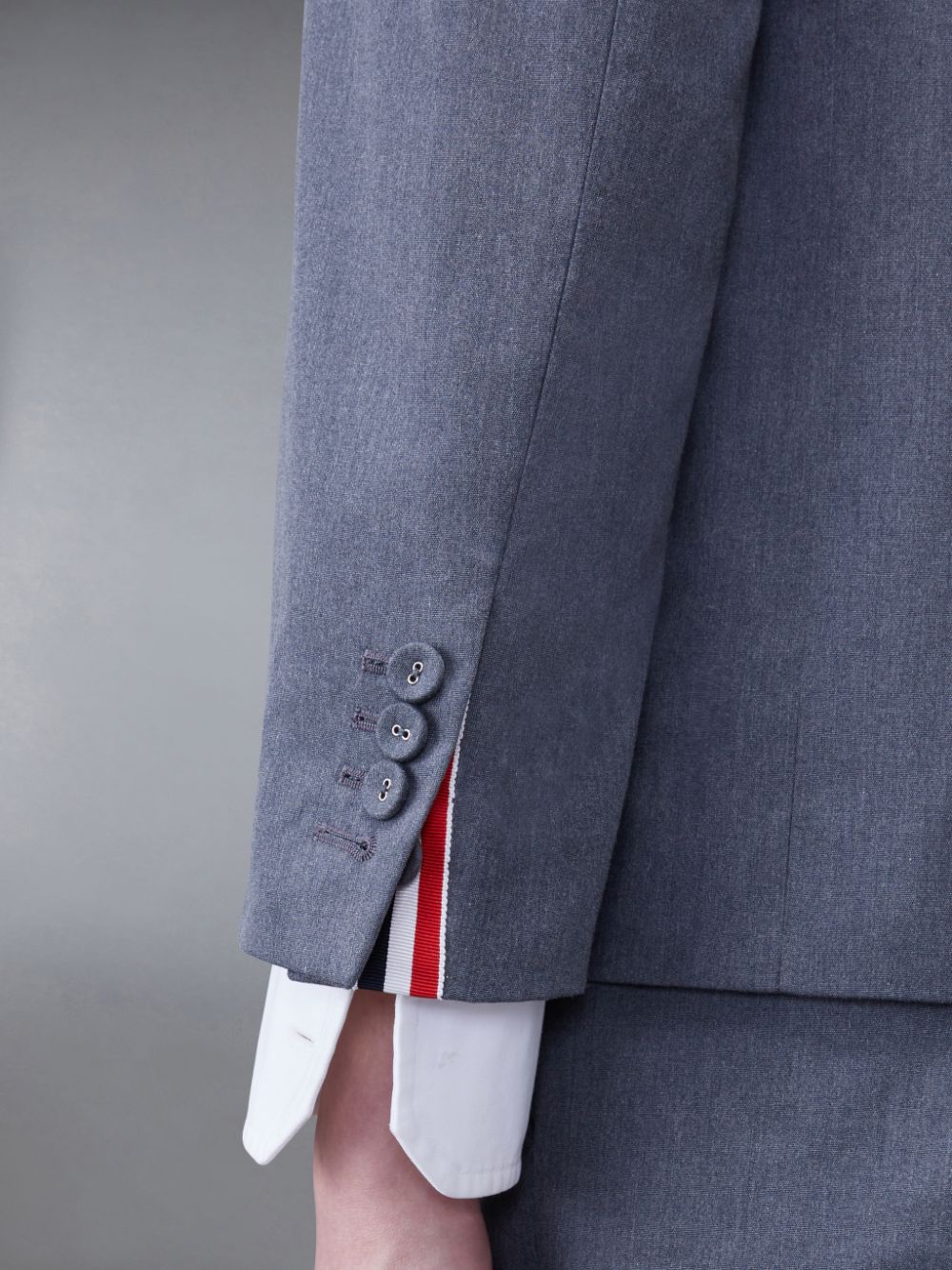 Abrigos Thom Browne Typewriter Cloth Armband Sport Hombre Gris | SGR03I85298