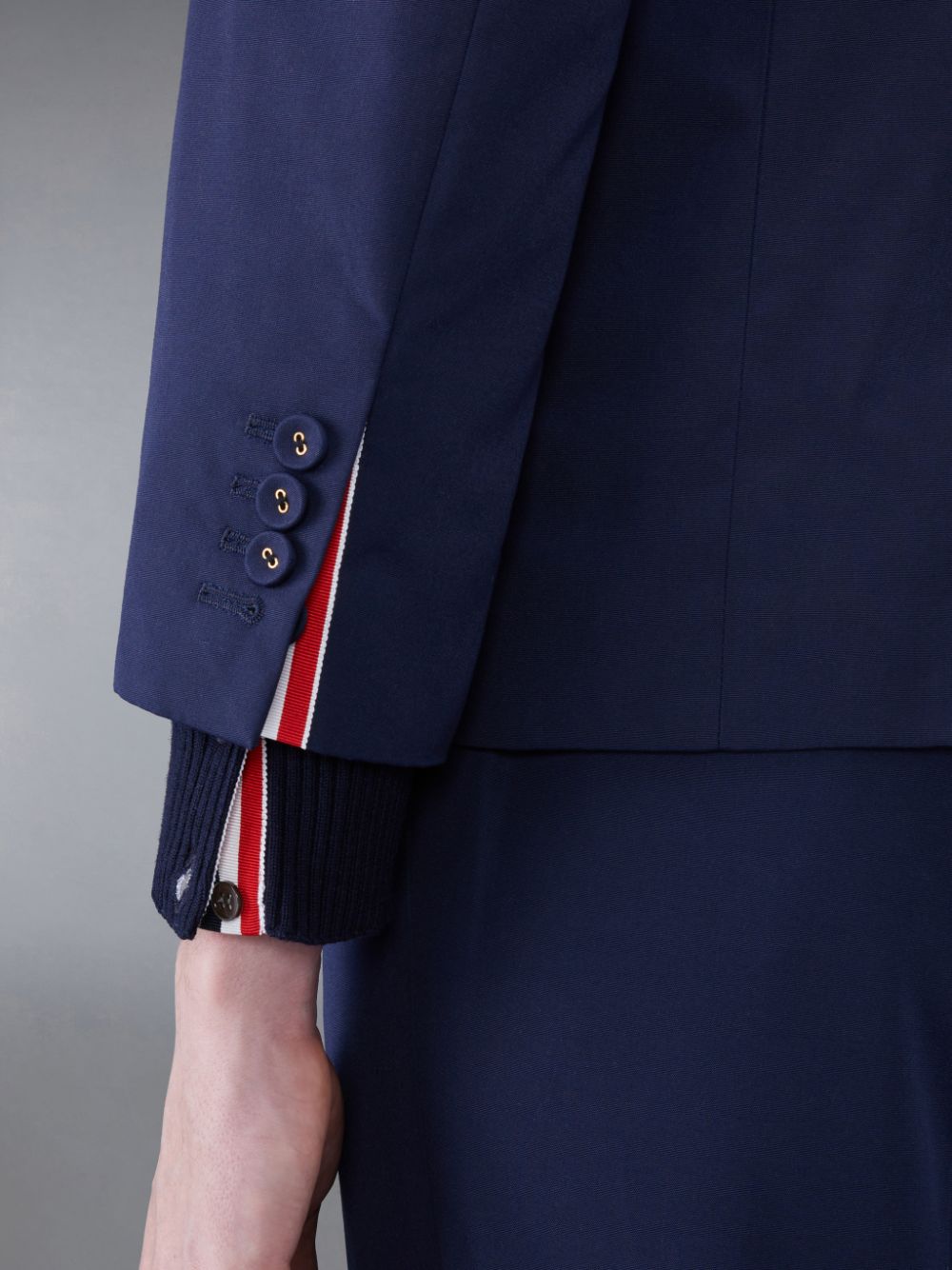 Abrigos Thom Browne Typewriter Cloth Armband Straight Fit Sport Hombre Azules | IJT67C81688