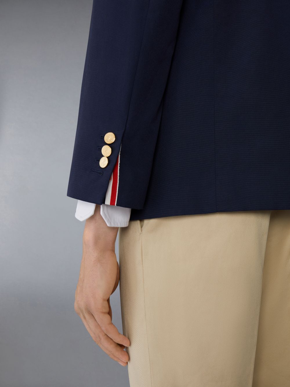 Abrigos Thom Browne Typewriter Cloth Grosgrain Placket Sport Hombre Azules | HEQ95B35558