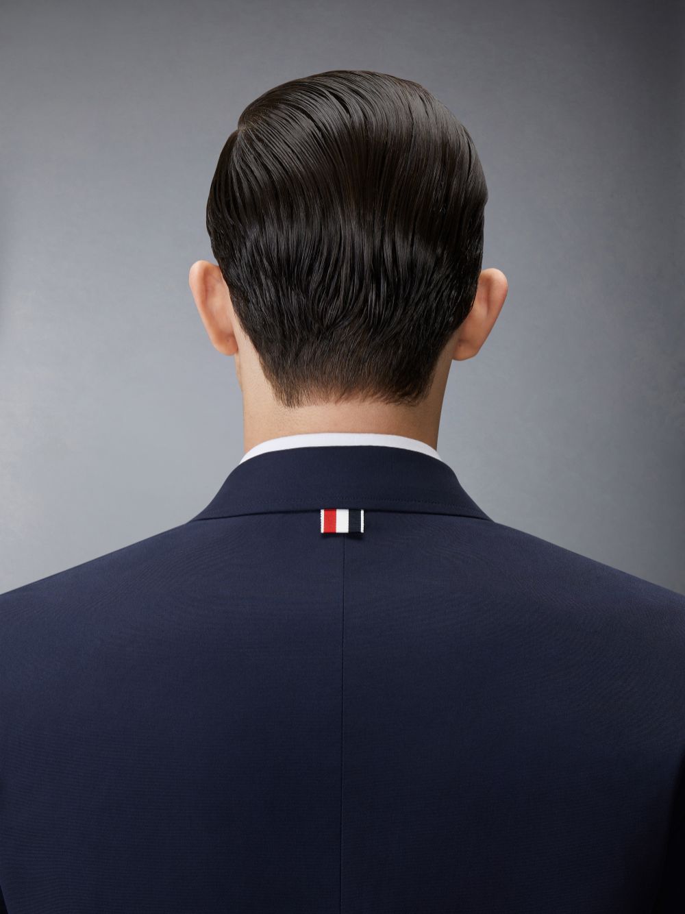 Abrigos Thom Browne Typewriter Cloth Grosgrain Placket Sport Hombre Azules | HEQ95B35558