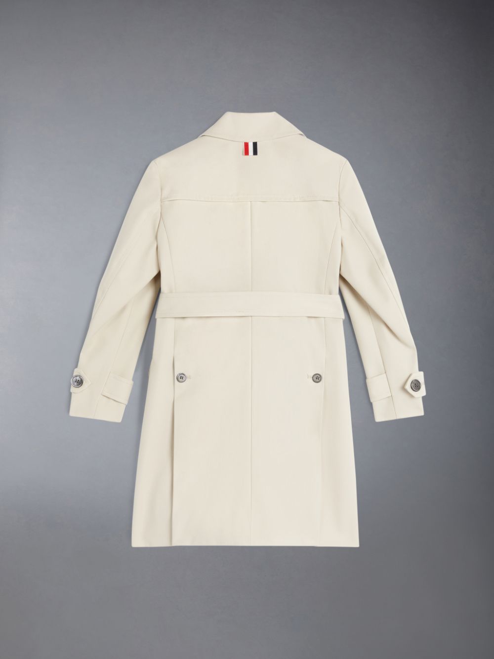 Abrigos Thom Browne Waterproof Cotton Twill Trench Niño Beige | EXI90O79921