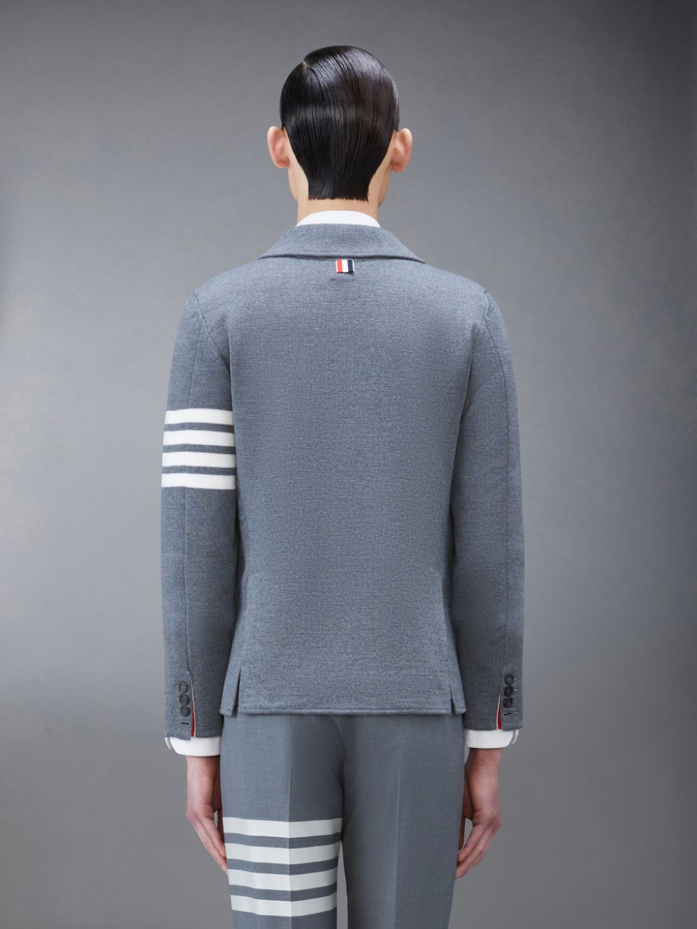 Abrigos Thom Browne Wool 4-Bar Sport Hombre Gris | VFX82B68914