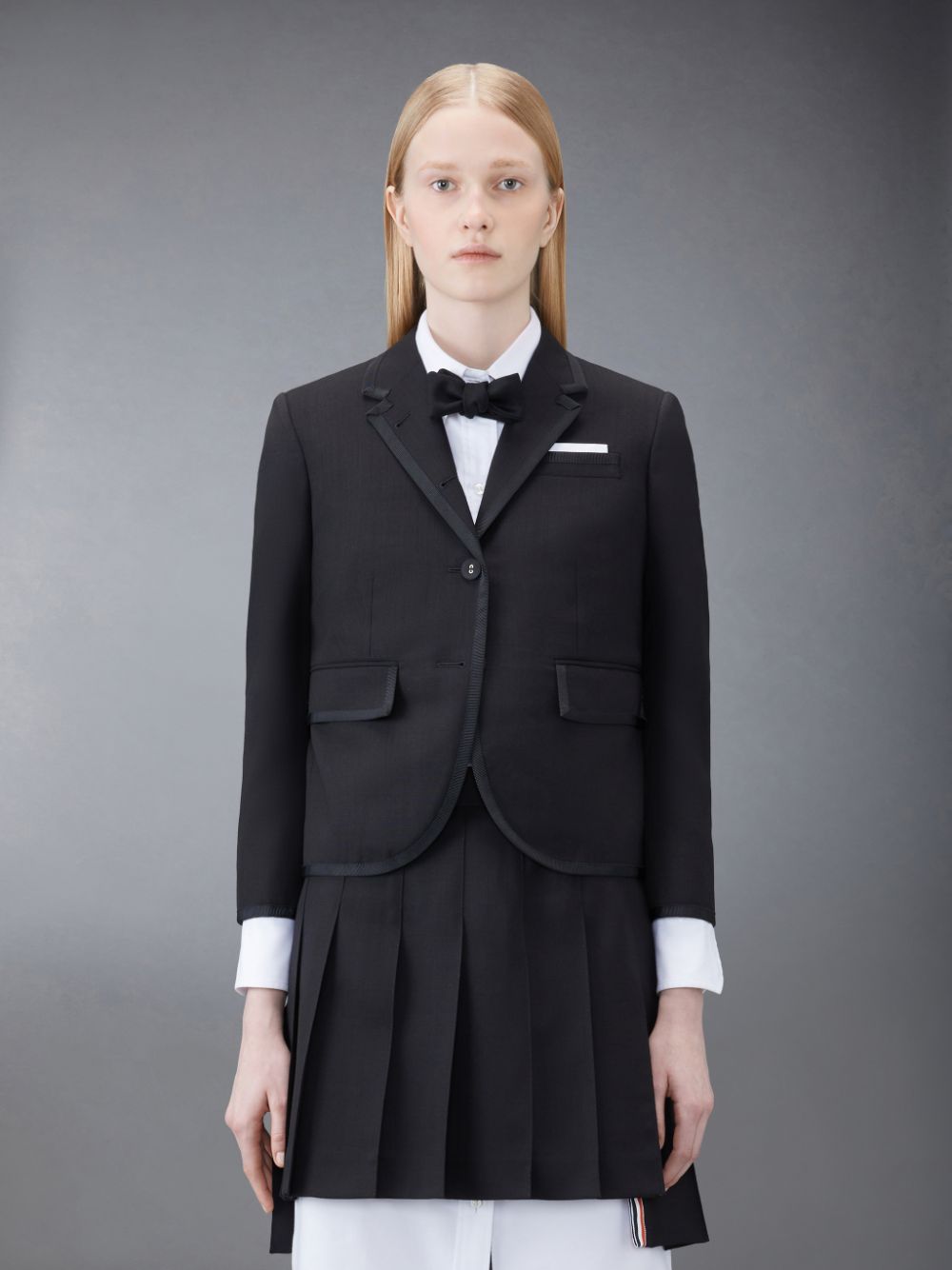 Abrigos Thom Browne Wool Fresco Slim Fit Sport Mujer Negras | FHL45J25734