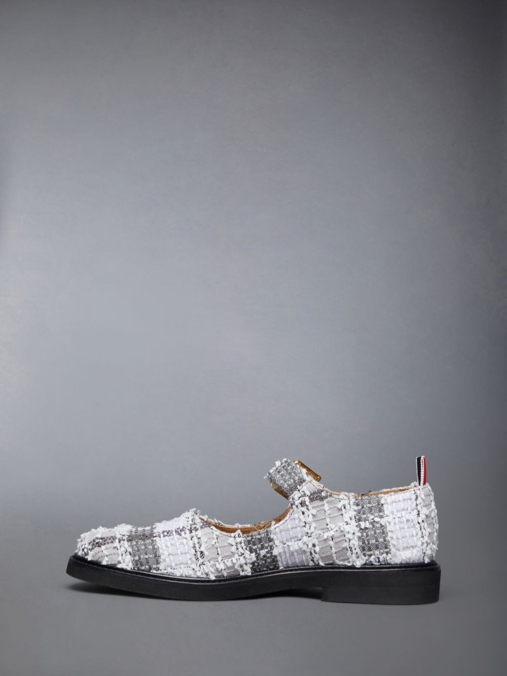Ballerinas Thom Browne Tweed Micro Sole John Mujer Gris | IZG04W17728
