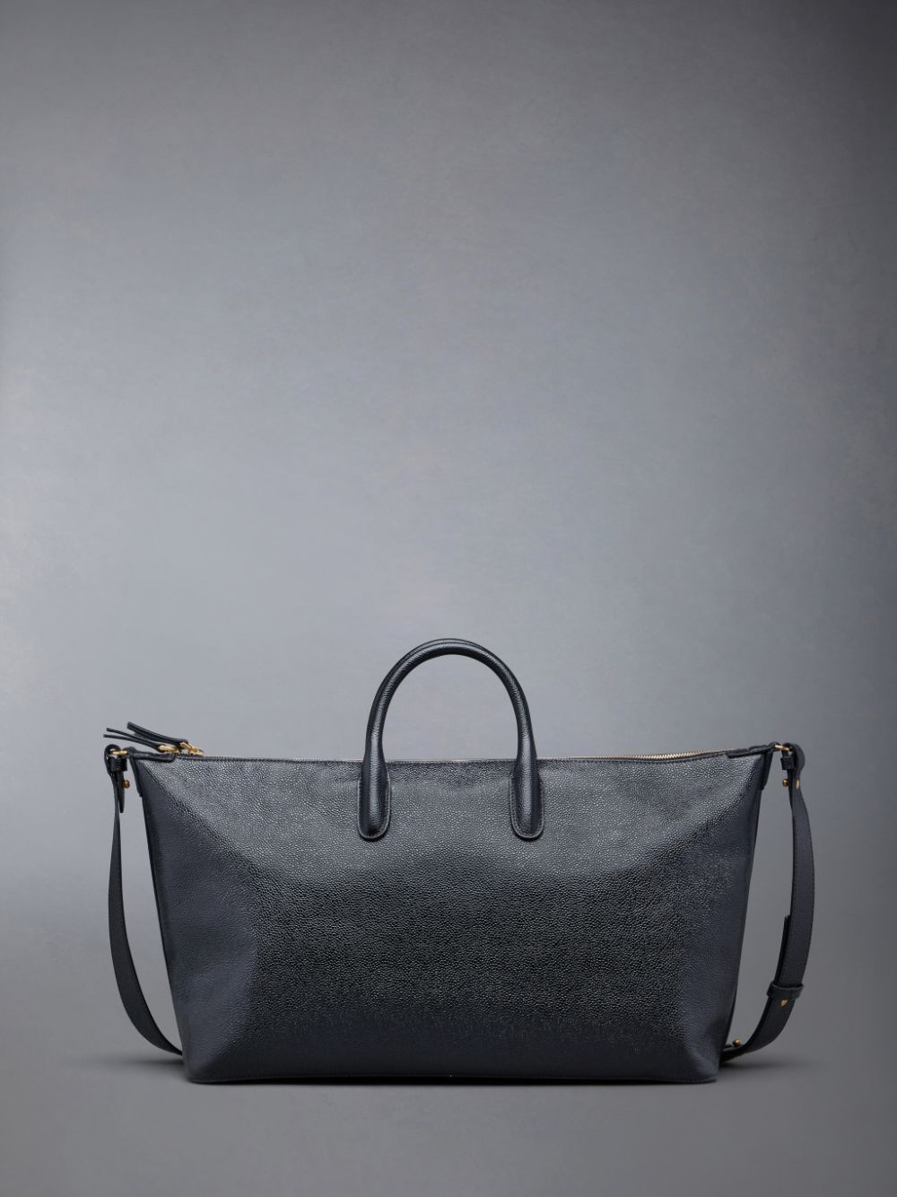Bolsa Duffle Thom Browne Pebble Grain Medium Mujer Negras | TDC18E35823