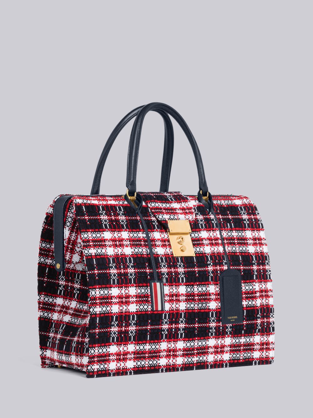 Bolsa Duffle Thom Browne Tartan Tweed Mr. Hombre Rojas | OLL67W38205
