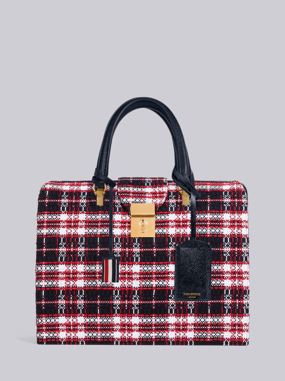 Bolsa Duffle Thom Browne Tartan Tweed Mr. Hombre Rojas | OLL67W38205