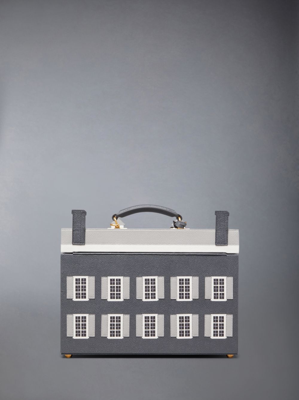Bolsas De Herramientas Thom Browne Pebble Grain Vanity Hombre Gris | JER51V18201