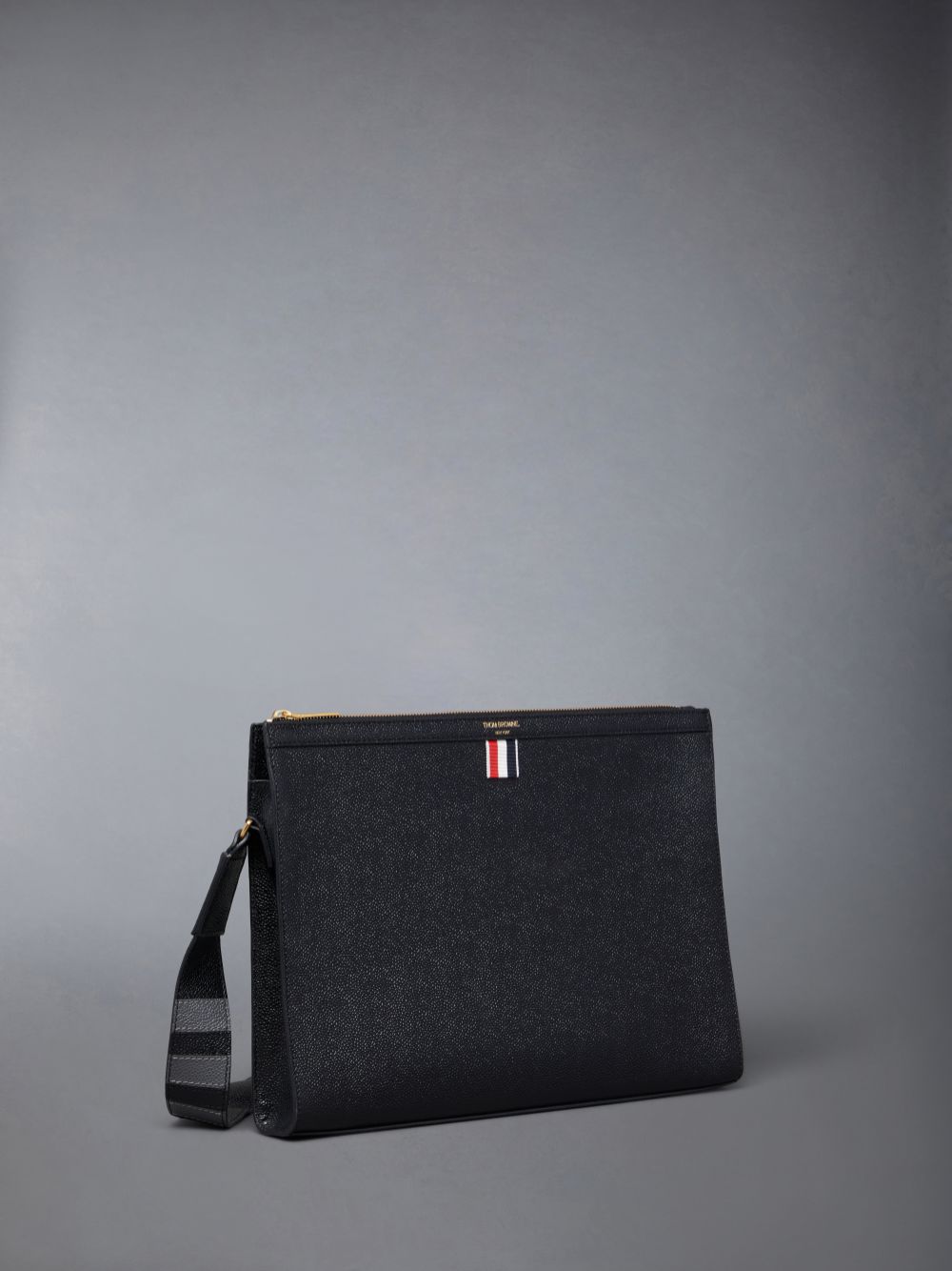 Bolsas Hombro Thom Browne Pebble Grain 4-Bar Document Holder Mujer Negras | EPD49Q40373