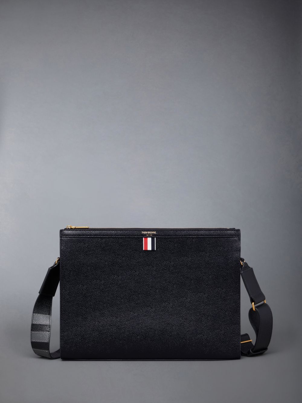 Bolsas Hombro Thom Browne Pebble Grain 4-Bar Document Holder Mujer Negras | EPD49Q40373
