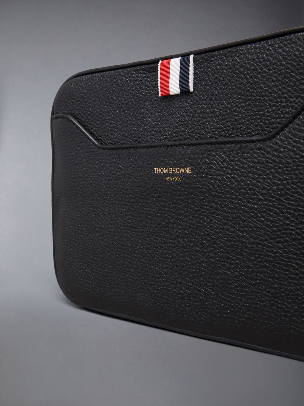 Bolsas Hombro Thom Browne Soft Pebble Grain 4-Bar Small Camera Hombre Negras | NXP46Y99419