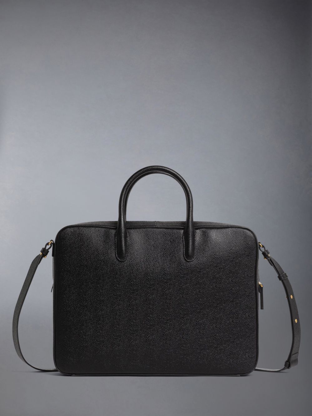 Bolsas de Negocios Thom Browne Pebble Grain Leather Mujer Negras | QJX77R01100