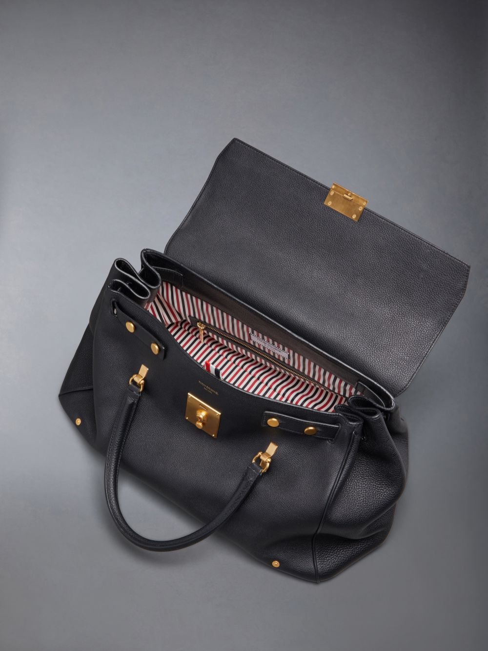 Bolso De Equipaje Thom Browne Calf Mr. Hombre Negras | QIP06F48424