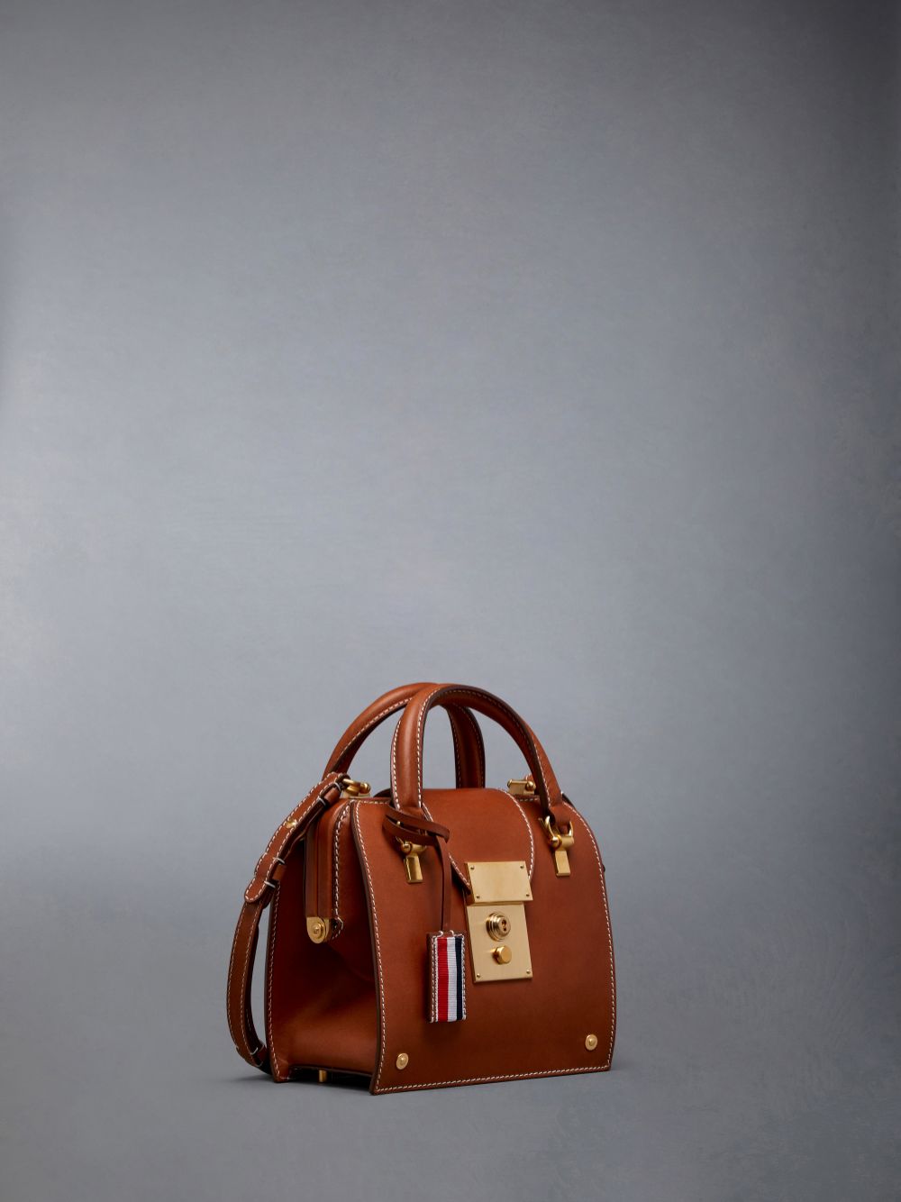 Bolso Tote Thom Browne Vacchetta Leather Mrs. Mini Mujer Marrones | SCV32E95010