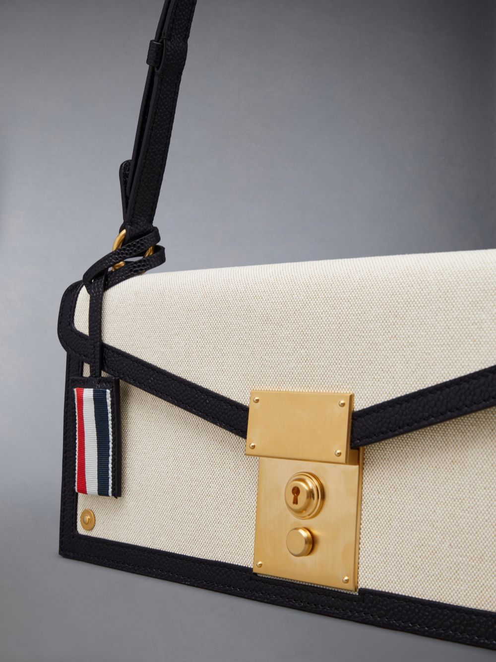Bolsos De Mano Thom Browne Cotton Canvas Mrs.uette Mujer Beige | DDP54N04452