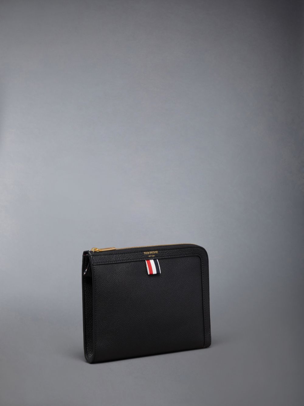 Bolsos De Mano Thom Browne Pebble Grain Mini Gusset Folio Hombre Negras | GRE55O23381
