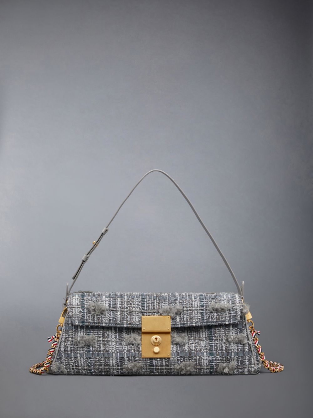 Bolsos De Mano Thom Browne Tweed Mrs.uette Mujer Gris | ZUV95F80206
