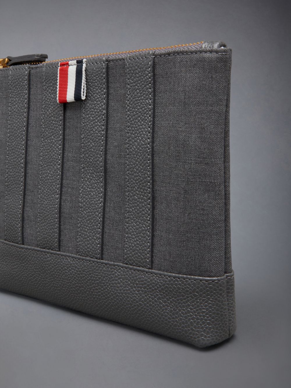 Bolsos De Mano Thom Browne Wool 4-Bar Mujer Gris | PIT67K77713