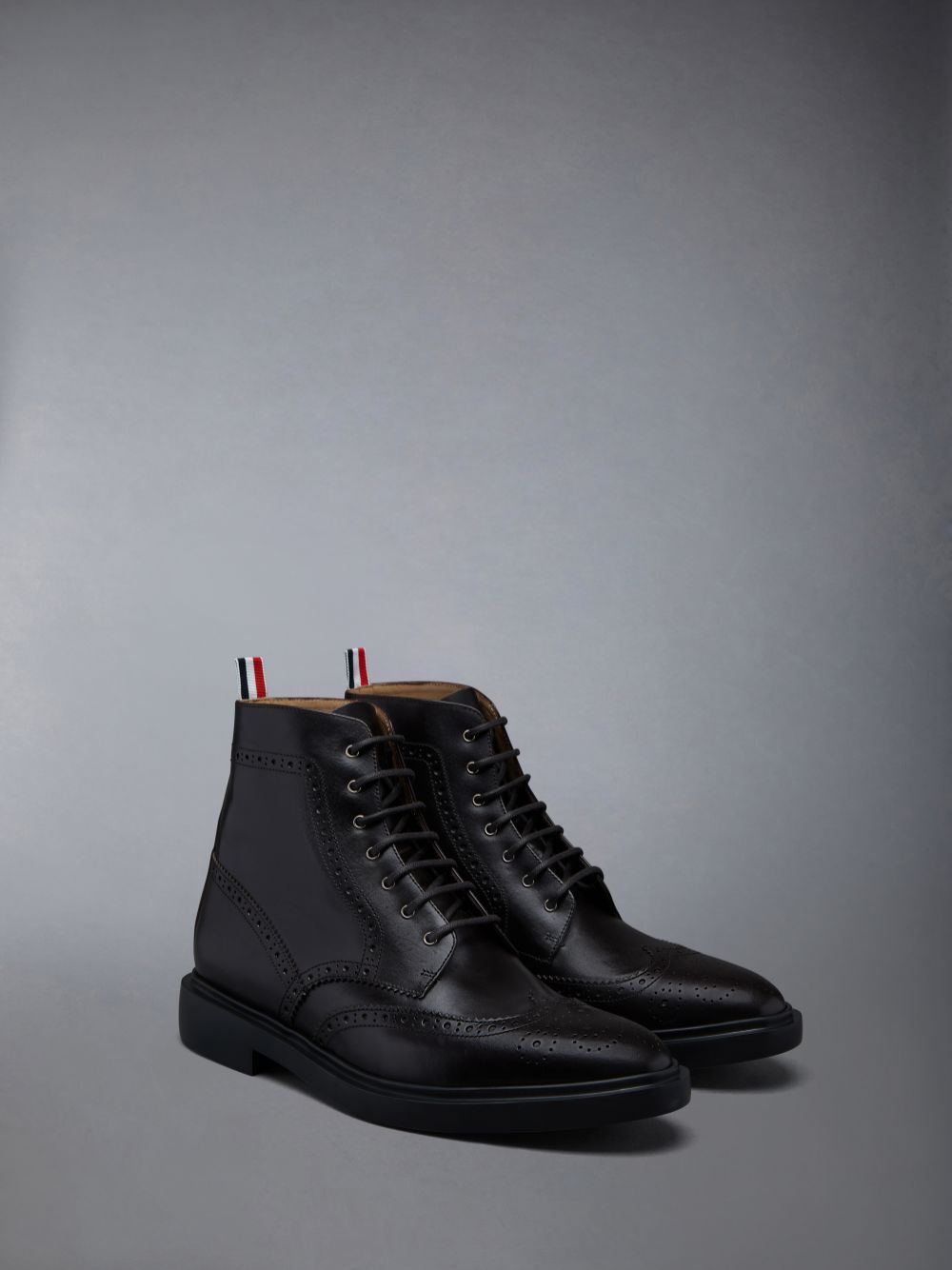 Botas Thom Browne CLASSIC WINGTIP W/ LIGHTWEIGHT RUBBER SOLE IN BOX CALF Hombre Marrones | ADC08L42923