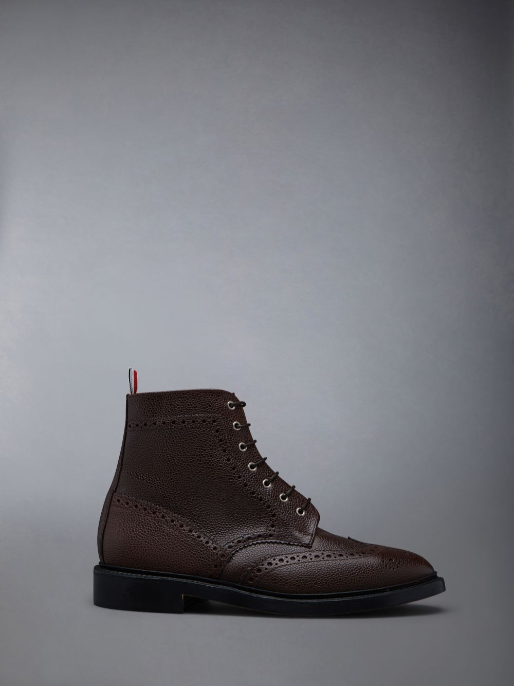 Botas Thom Browne Pebble Grain Wingtip Hombre Marrones | NKQ69C17087