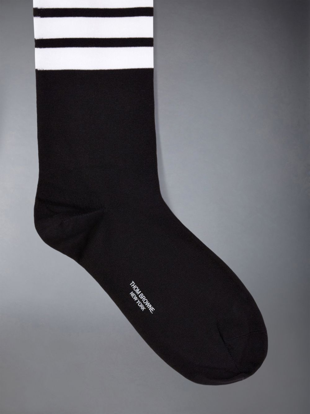 Calcetines Thom Browne Lightweight Cotton Mid-calf 4-Bar Mujer Negras | CLX63Y32769