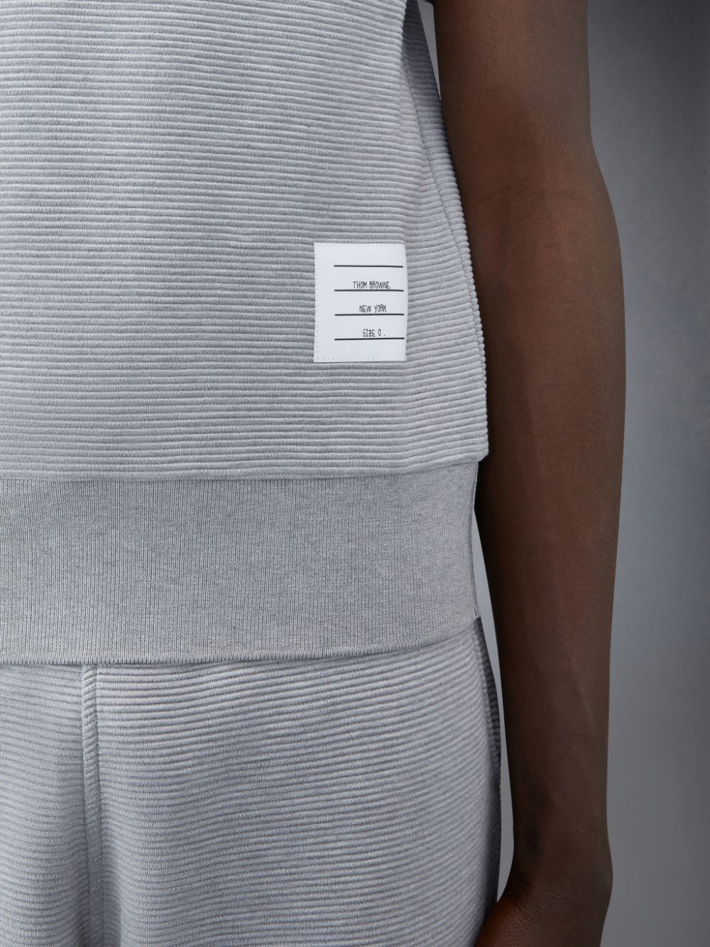 Camisa Polo Thom Browne Ottoman 4-Bar Saddle Sleeve Hombre Gris | DQX71O18912