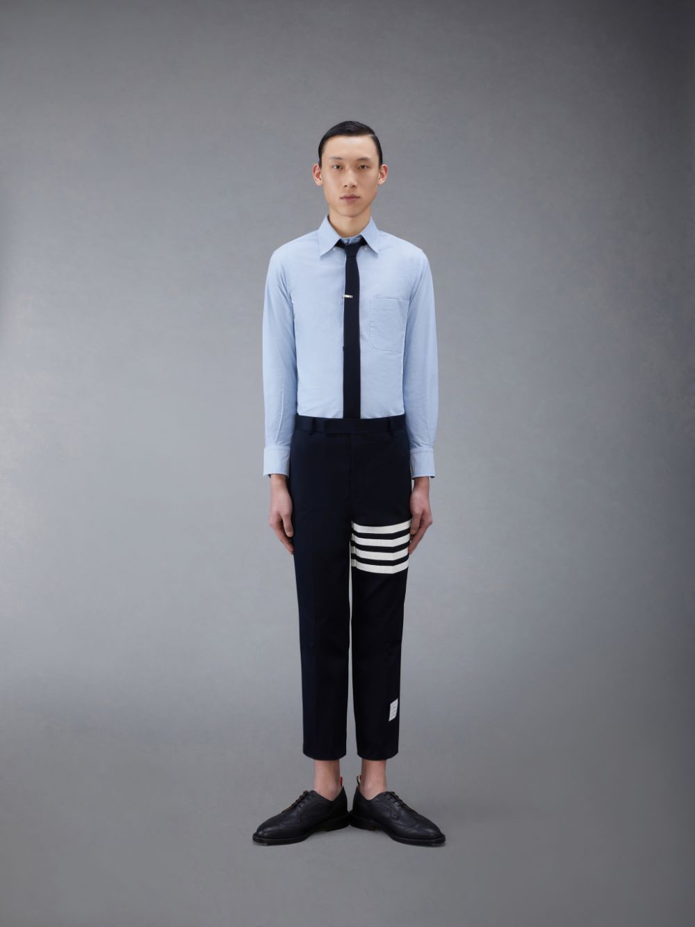 Camisas Thom Browne Classic Oxford Button-Down Hombre Azules | QCN56S29351