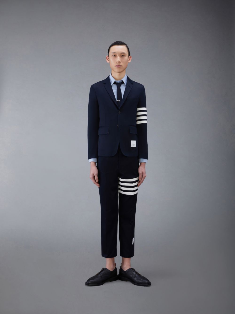 Camisas Thom Browne Classic Oxford Button-Down Hombre Azules | QCN56S29351