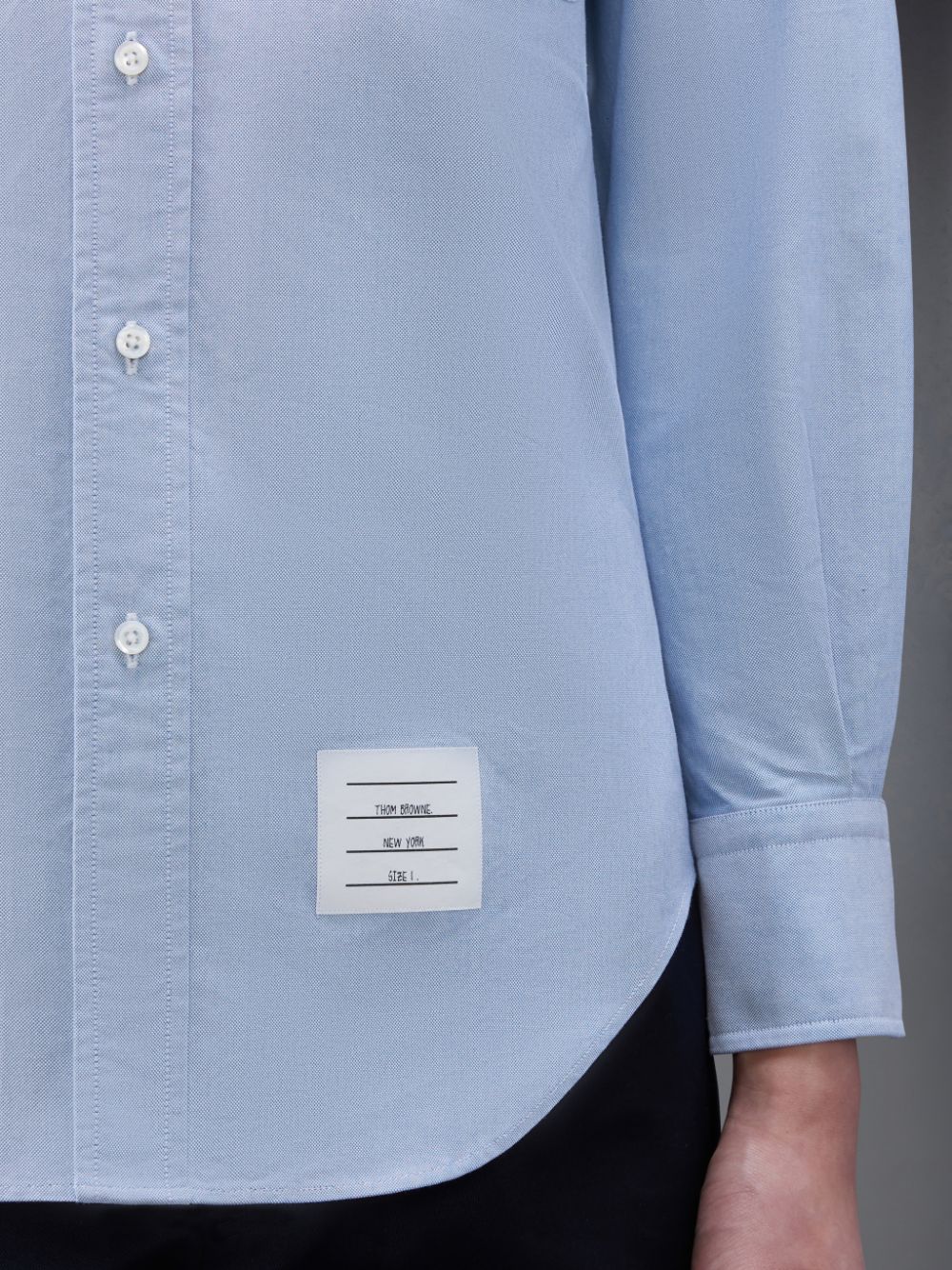 Camisas Thom Browne Classic Oxford Button-Down Hombre Azules | QCN56S29351