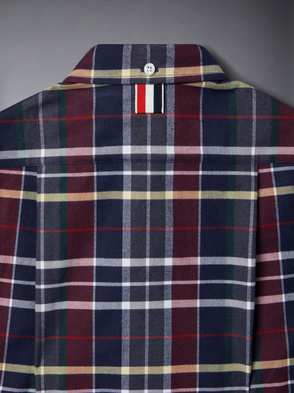 Camisas Thom Browne Hunting Tartan Cotton Flannel Armband Classic Niña Azules | SXA73C81576