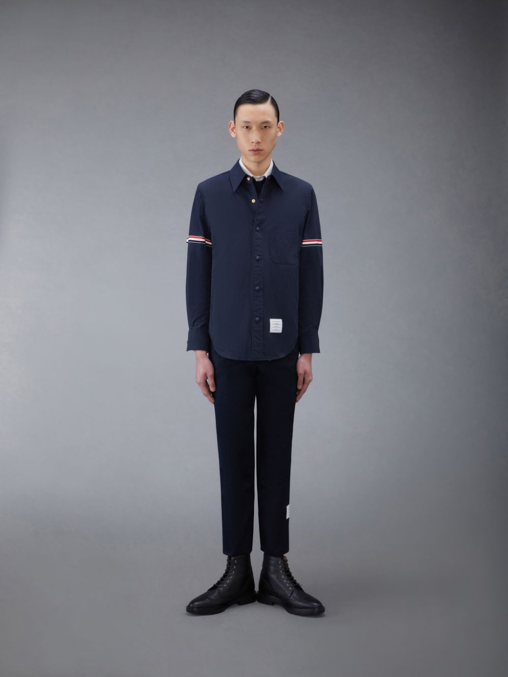 Camisas Thom Browne Nylon Armband Jacket Hombre Azules | EXB73D70822