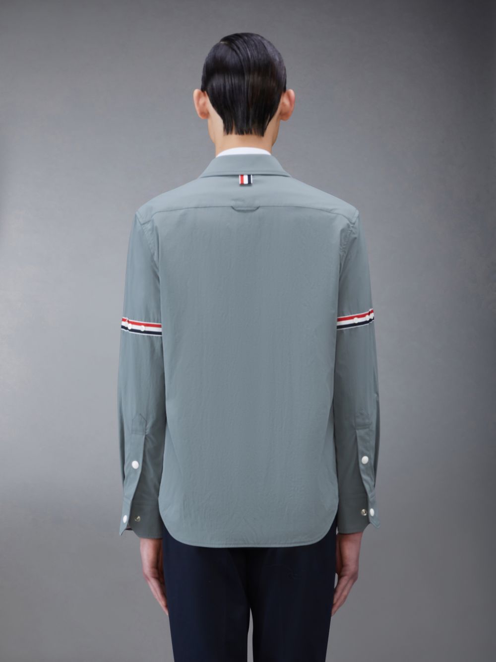 Camisas Thom Browne Nylon Armband Jacket Hombre Gris | YLH40M26682